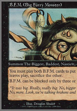 B.F.M. (Big Furry Monster) (1/2) (Unglued) Trading Card