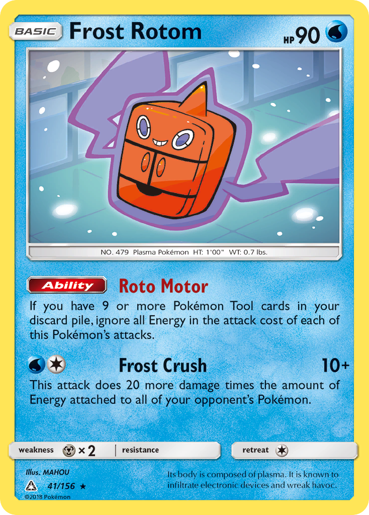 Frost Rotom (41/156) - Ultra Prism Pokémon Card