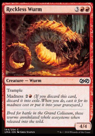 Reckless Wurm (Ultimate Masters) Trading Card