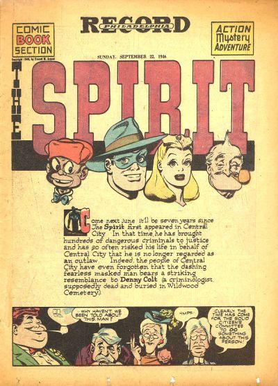 Spirit Section #9/22/1946 Comic