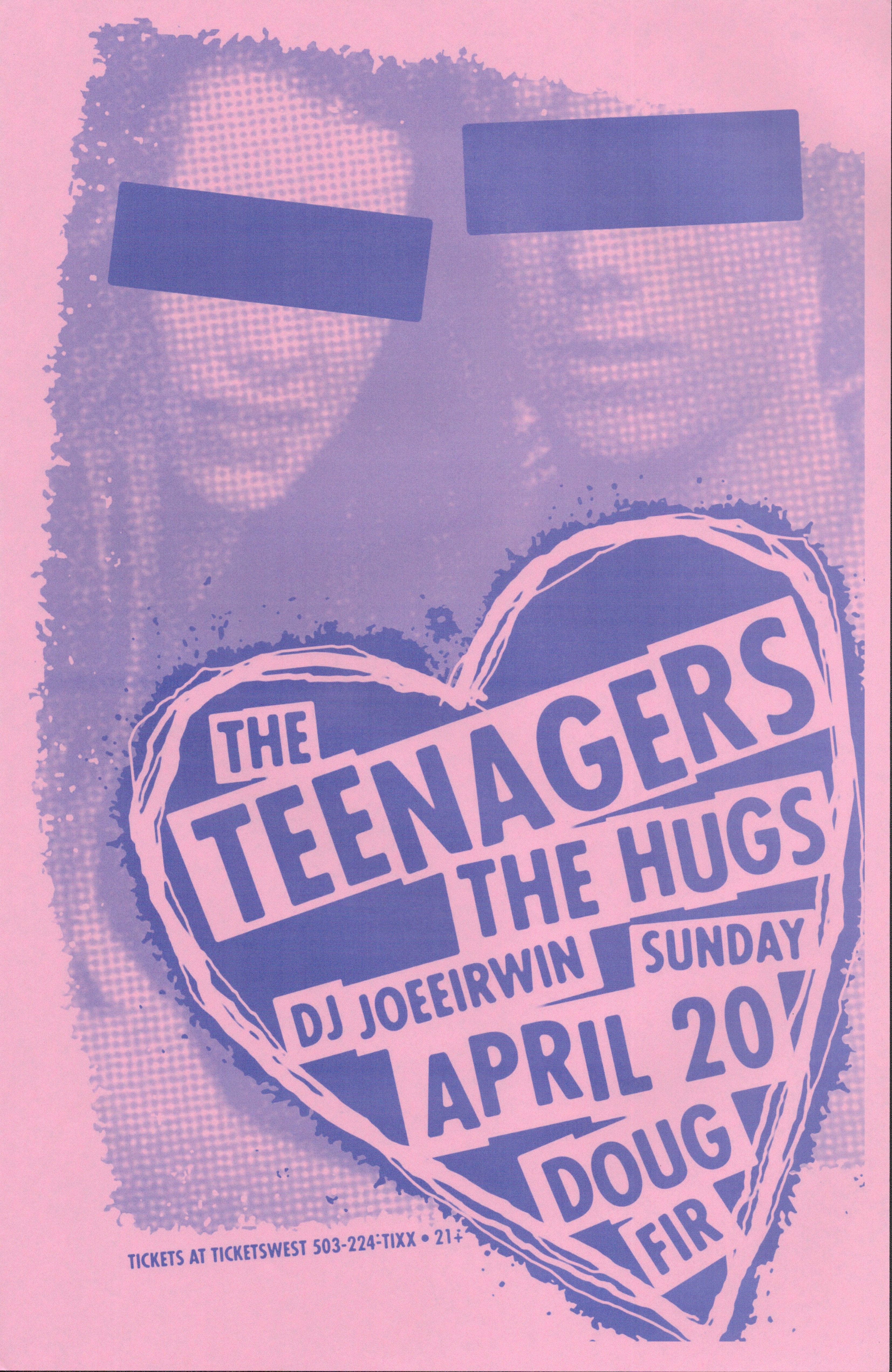 MXP-206.5 Teenagers 2008 Doug Fir  Apr 20 Concert Poster