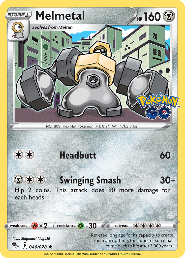 Melmetal (46/78) - Pokémon GO Pokémon Card