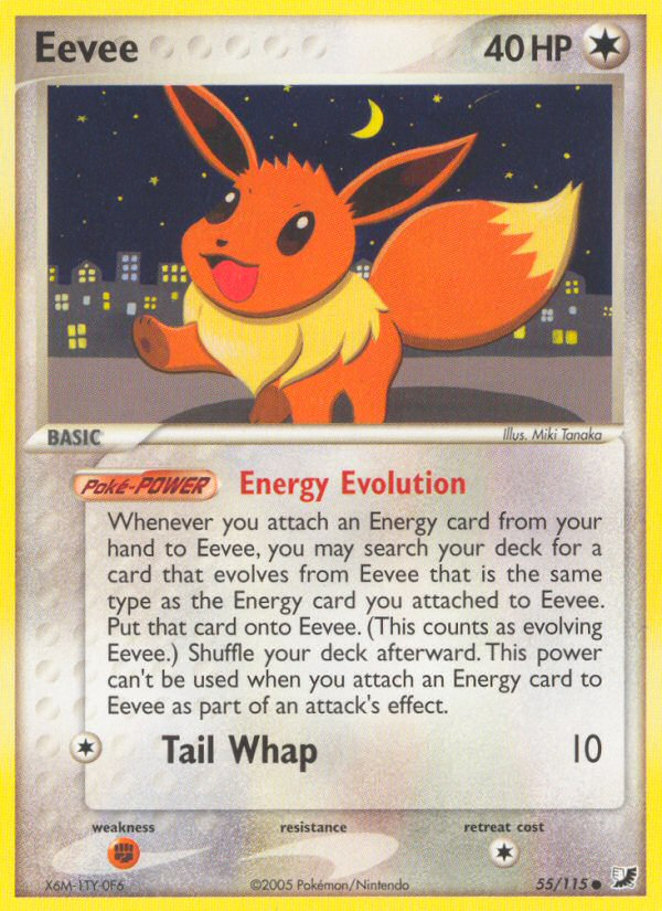 Eevee (55/115) - Unseen Forces Pokémon Card