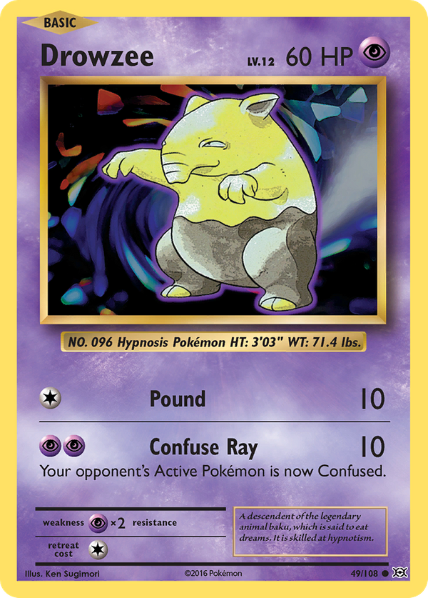 Drowzee (49/108) - Evolutions