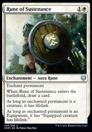 Rune of Sustenance (Kaldheim) Trading Card