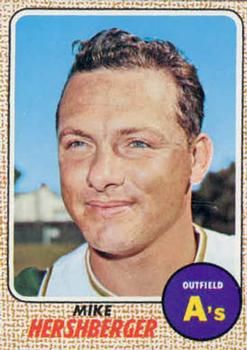 Mike Hershberger 1968 Topps #18 Sports Card