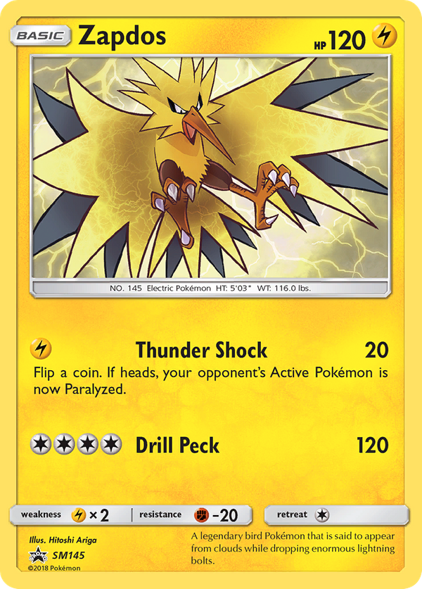 Zapdos (SM145) - SM Black Star Promos