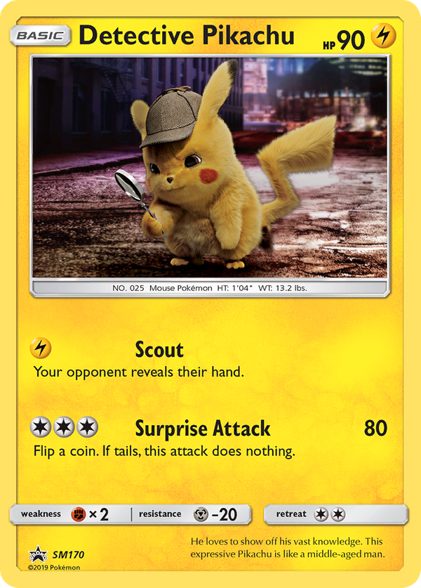 Detective Pikachu (SM170) - SM Black Star Promos