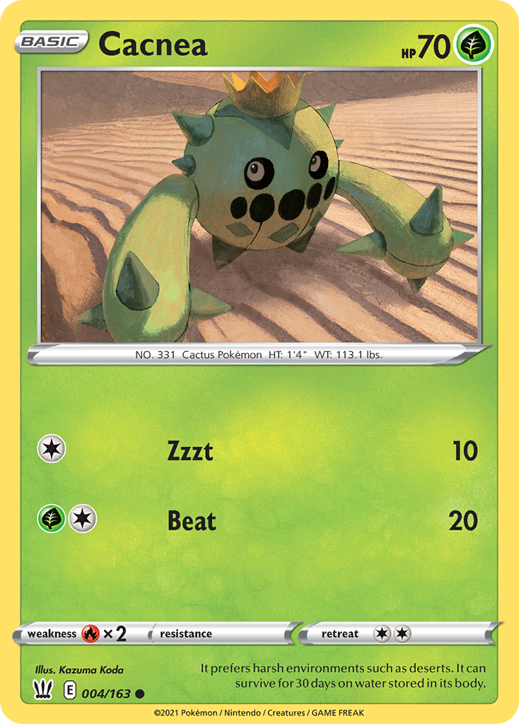 Cacnea (4/163) - Battle Styles Pokémon Card