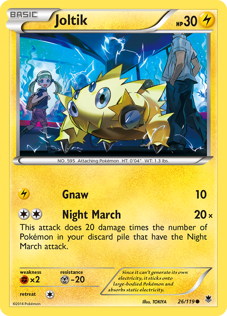 Joltik (26/119) - Phantom Forces Pokémon Card