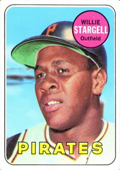 Willie Stargell 1969 Topps #545 Sports Card