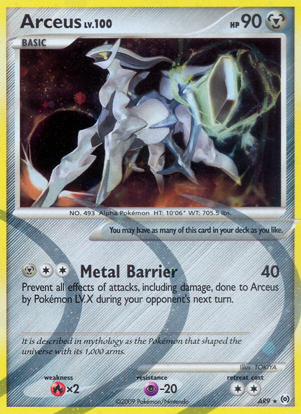 Arceus (AR9) - Arceus Pokémon Card