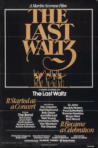 The Last Waltz Theatrical One Sheet Poster 1976 Concert Poster