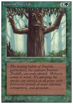 Ironroot Treefolk (Unlimited) Trading Card