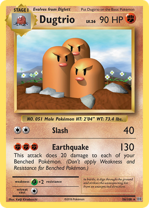 Dugtrio (56/108) - Evolutions (Reverse Holo)