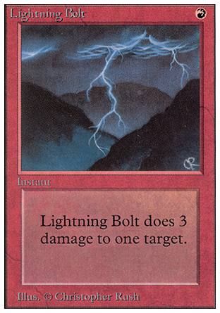 Lightning Bolt (Unlimited) Trading Card