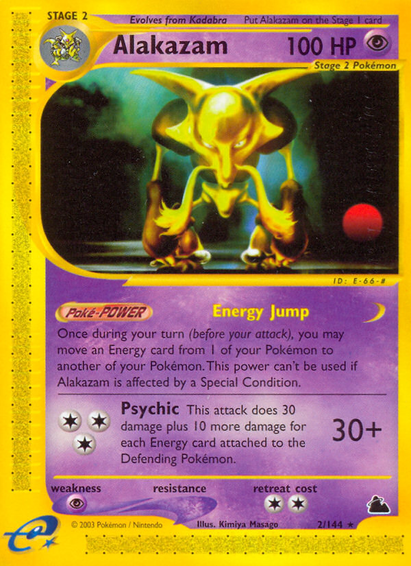 Alakazam (2/144) - Skyridge Pokémon Card