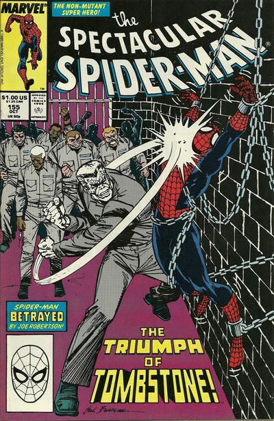 Spectacular Spider-Man Peter Parker #159 FN 1989 Stock Image 