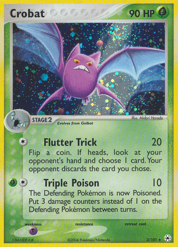 Crobat (3/101) - Hidden Legends Pokémon Card