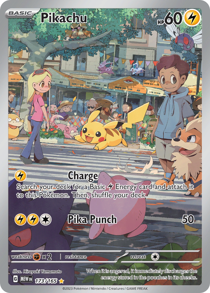 Pikachu (173/165) - 151 Pokémon Card