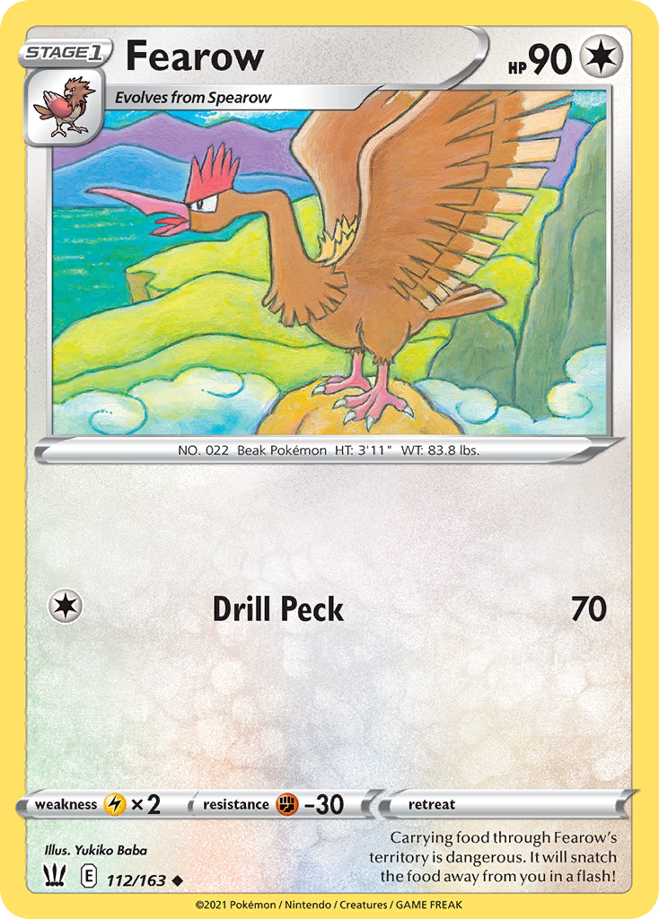 Fearow (112/163) - Battle Styles Pokémon Card