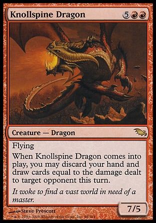 Knollspine Dragon (Shadowmoor) Trading Card