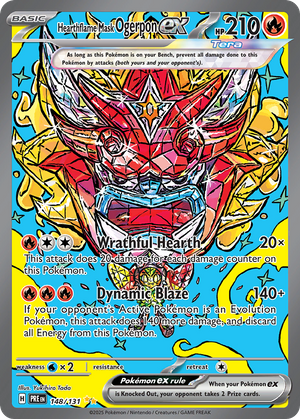 Hearthflame Mask Ogerpon ex (148/131) - Prismatic Evolutions