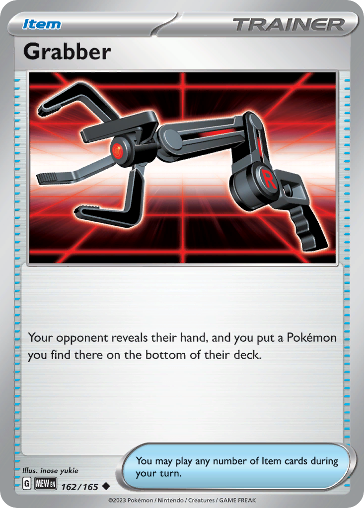 Grabber (Trainer: Item) (162/165) - 151 Pokémon Card