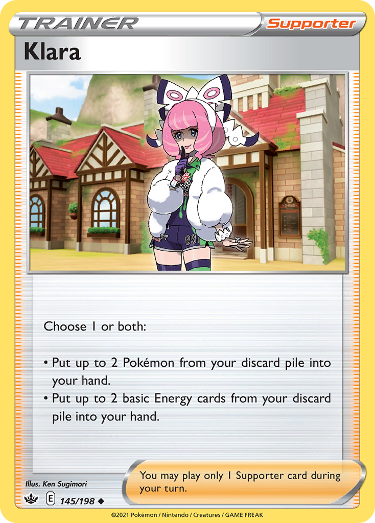 Klara (Trainer: Supporter) (145/198) - Chilling Reign Pokémon Card