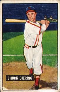 Chuck Diering 1951 Bowman #158 Sports Card
