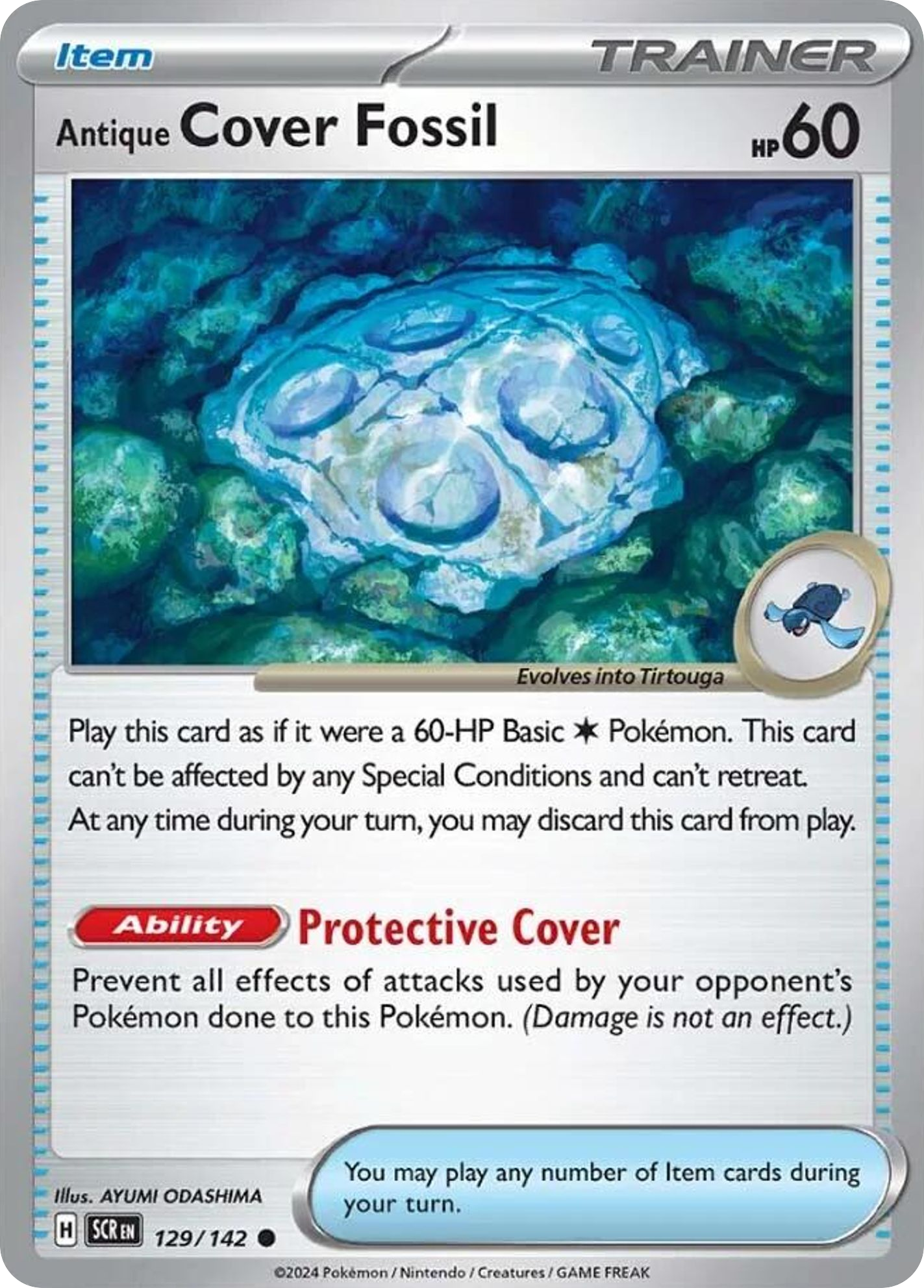 Antique Cover Fossil (Trainer: Item) (129/142) - Stellar Crown Pokémon Card