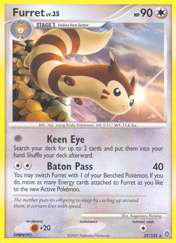 Furret (27/132) - Secret Wonders Pokémon Card