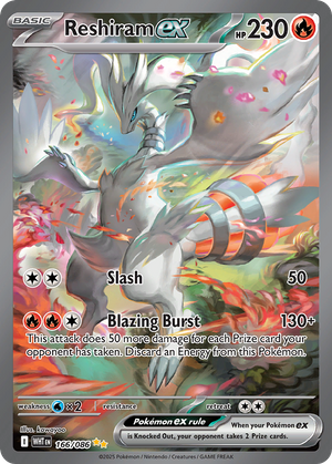 Reshiram ex (166/86) - White Flare