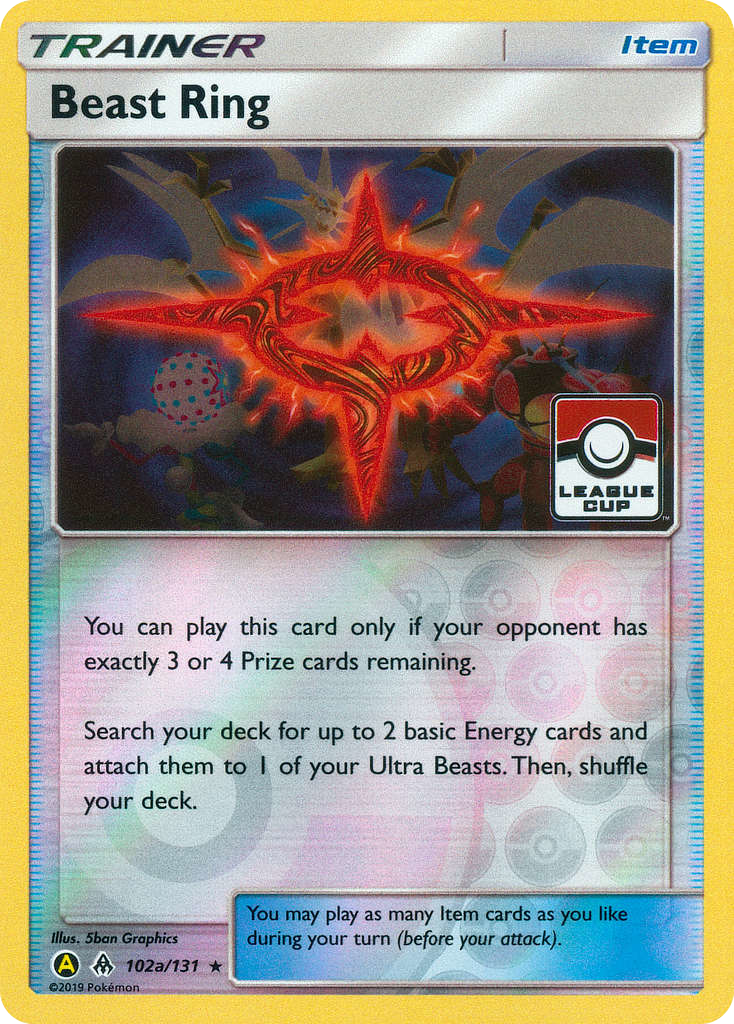 Beast Ring (Trainer: Item) (102a) - Forbidden Light Pokémon Card