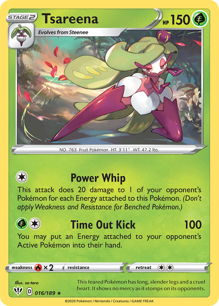 Tsareena (16/189) - Darkness Ablaze Pokémon Card