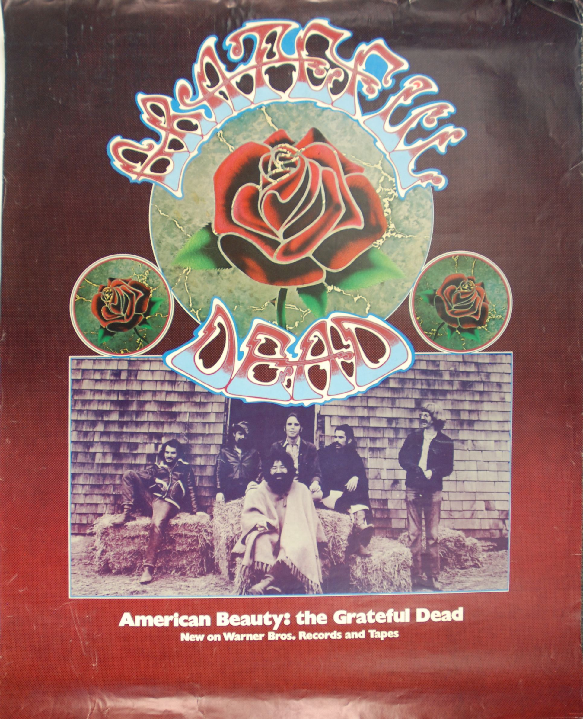 Grateful Dead "American Beauty" Promo Poster 1970 Concert Poster