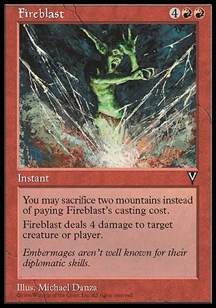 Fireblast (Visions) Trading Card