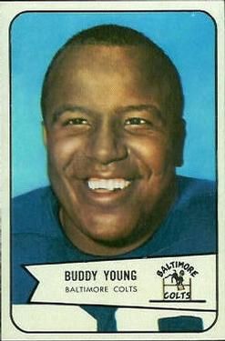 Buddy Young 1954 Bowman #38 Sports Card