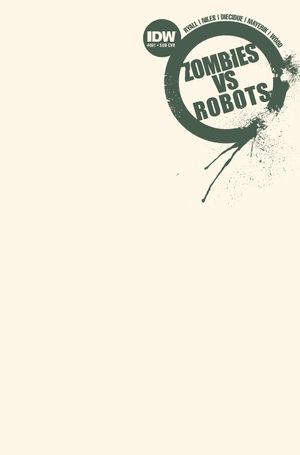 Zombies vs Robots #1 (Blank Subscription Variant)