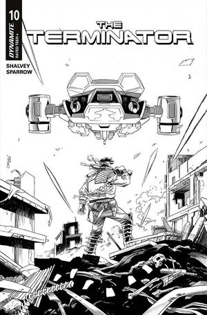 Terminator #10 (Cvr F Inc 1:10 Declan Shalvey Line Art Variant)