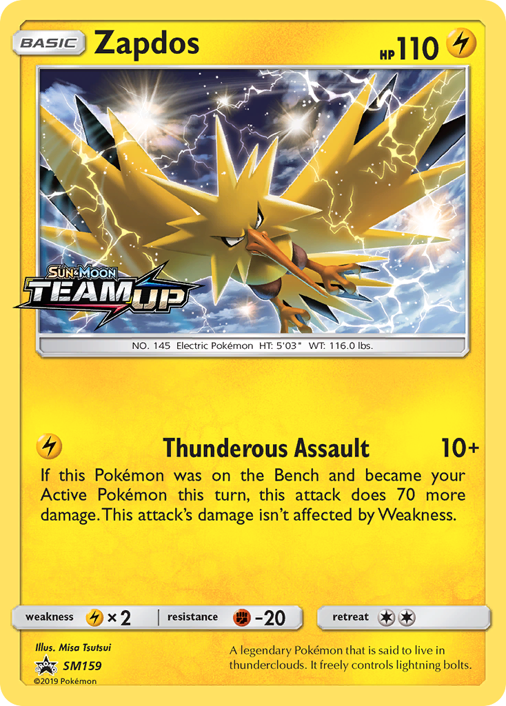 Zapdos (SM159) - SM Black Star Promos Pokémon Card