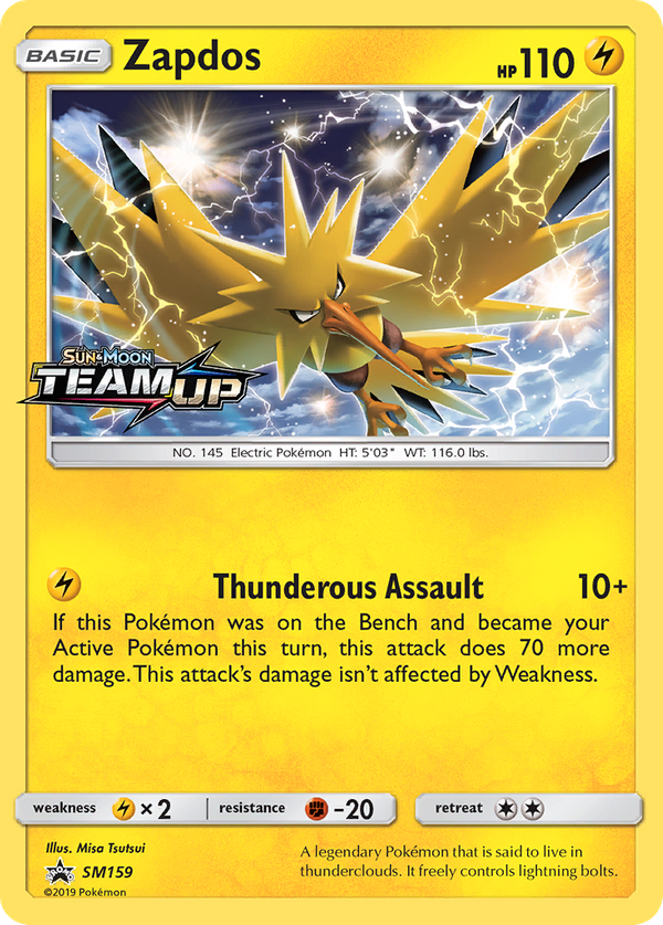 Zapdos (SM159) - SM Black Star Promos