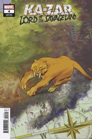 Ka-zar Lord Savage Land #4 (Garcia Map Variant)