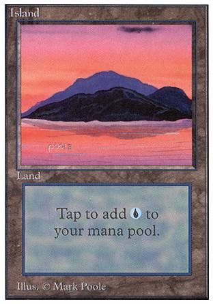 Island (Red Sky) (Unlimited) Trading Card