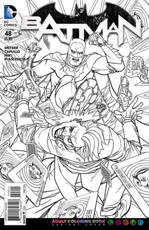 Batman #48 (Adult Coloring Book Variant Cover)