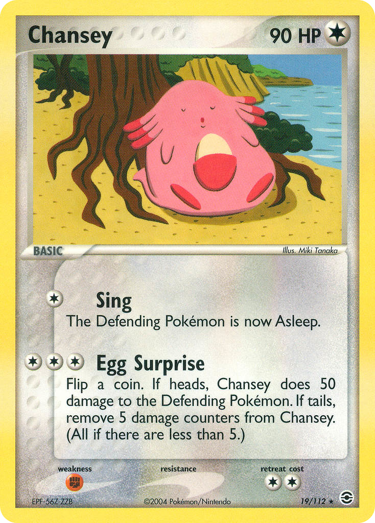 Chansey (19/112) - FireRed & LeafGreen Pokémon Card