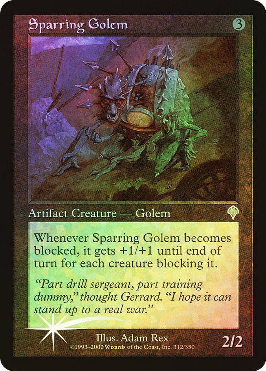 Sparring Golem (Invasion - Foil) Trading Card