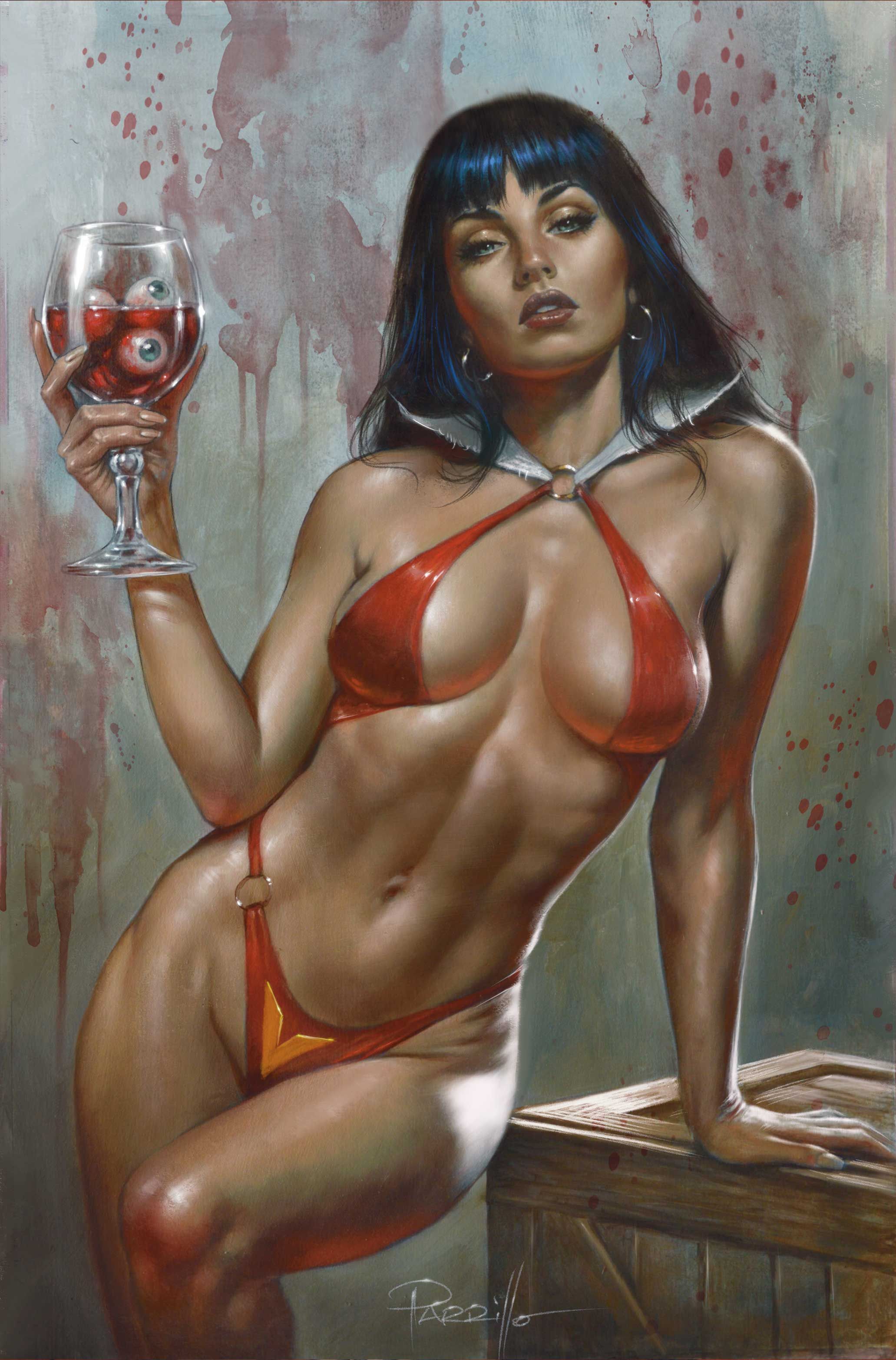 Vampirella #2 (Cvr F Lucio Parrillo Metal Virgin Cvr Variant) Comic