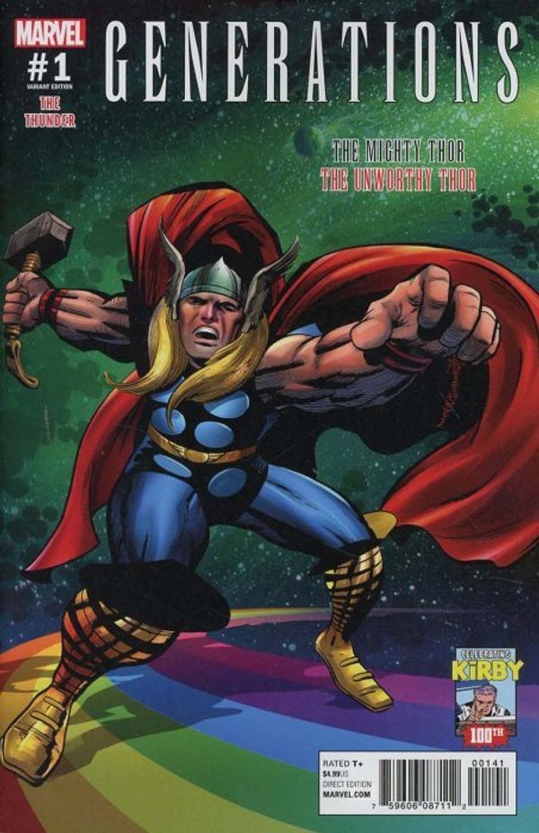 Generations: The Unworthy Thor & The Mighty Thor #1 (Kirby 100 Variant)