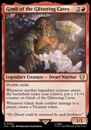 Gimli of the Glittering Caves (The Lord of the Rings Commander Decks) Trading Card